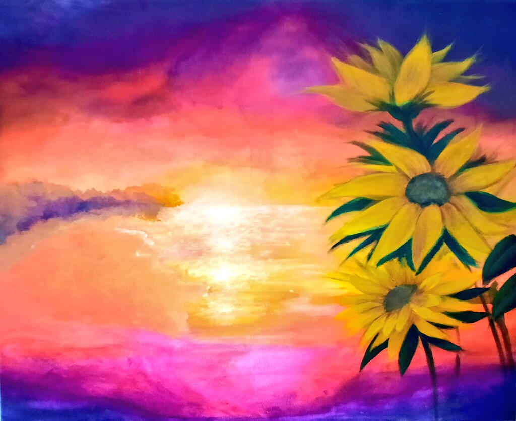 Sunflower Sunset